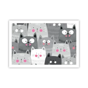 Pôster - O mundo dos gatos - 91x61 cm