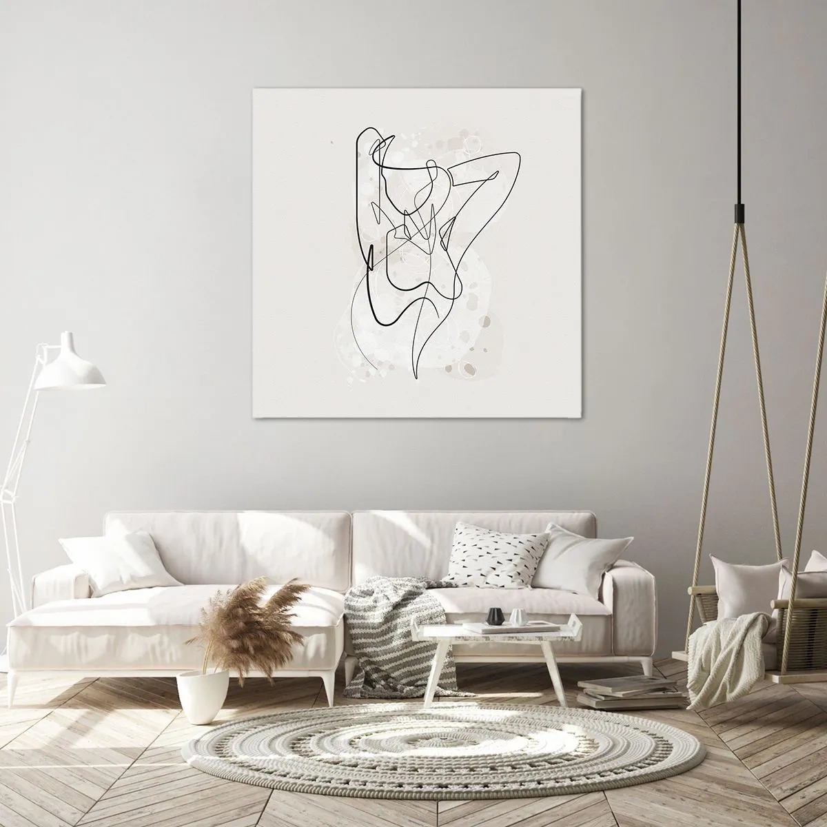 Quadro em tela - A arte da sedução - 70x70 cm