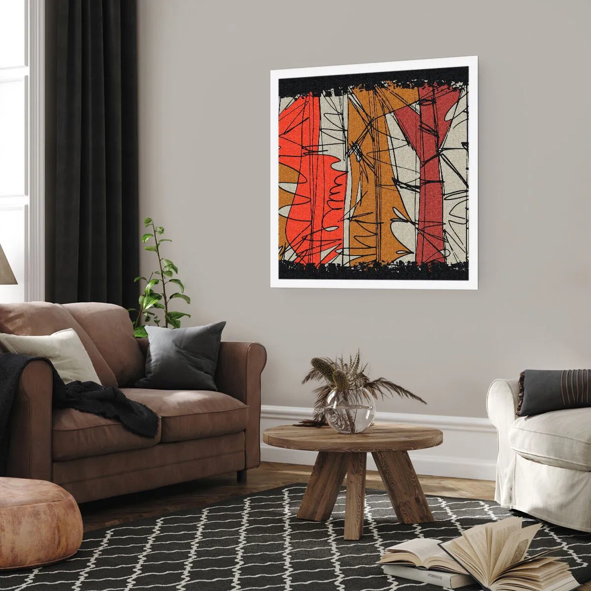 Pôster - Composição espontânea - 40x40 cm