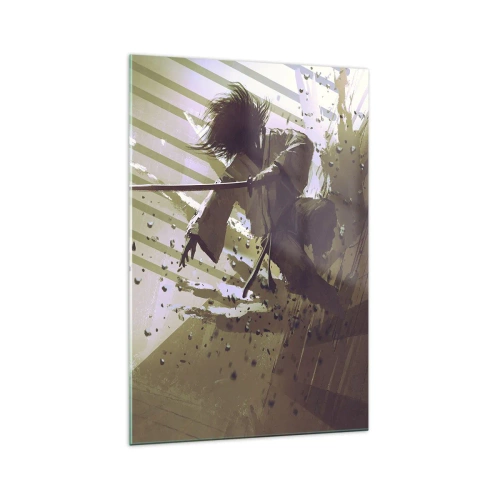 Quadro em vidro - Você também pode ser um samurai - 70x100 cm