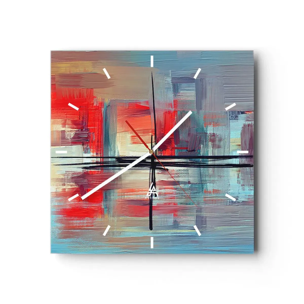 Relógio de parede - Relógio em vidro - Uma paisagem numa dimensão desconhecida - 30x30 cm