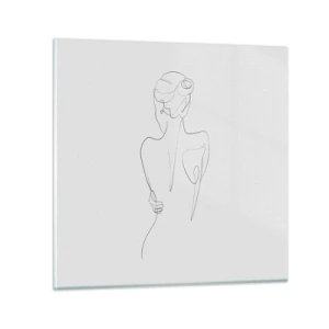 Quadro em vidro - Música corporal - 30x30 cm