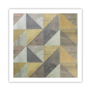 Pôster - Em ângulo com um triângulo - 60x60 cm