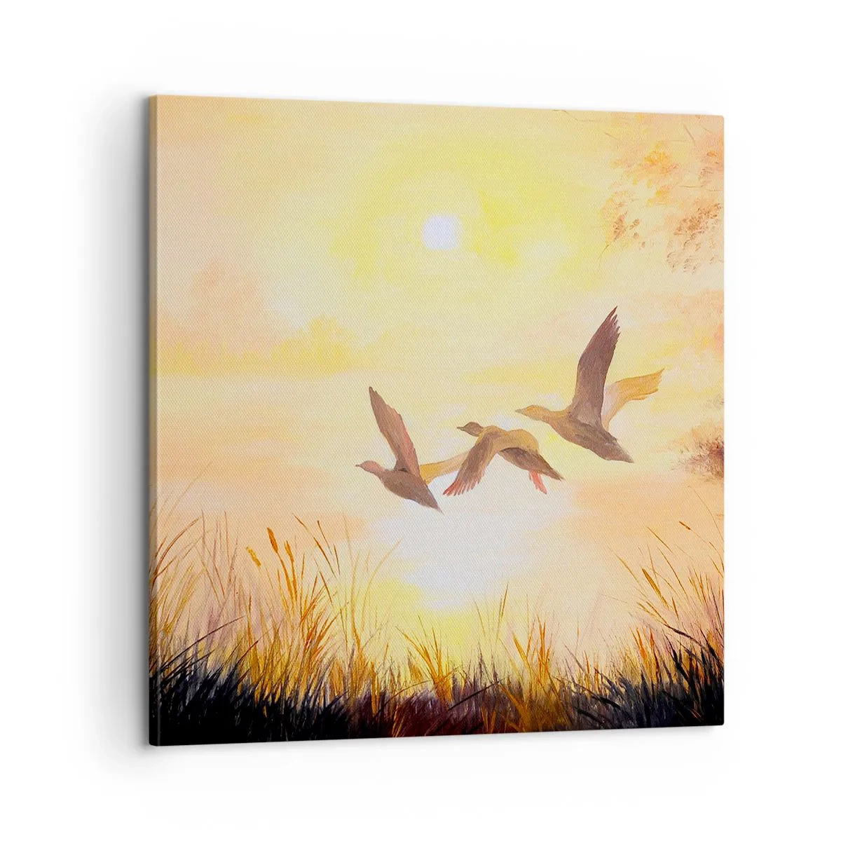 Quadro em tela - O início de uma longa viagem - 60x60 cm