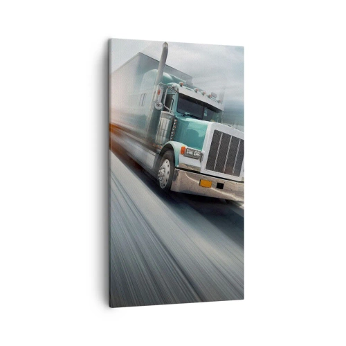Quadro em tela - Gigante americano com pressa - 45x80 cm