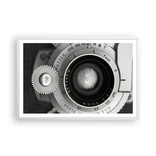 Pôster em moldura branca - Uma história sobre Hollywood - 91x61 cm