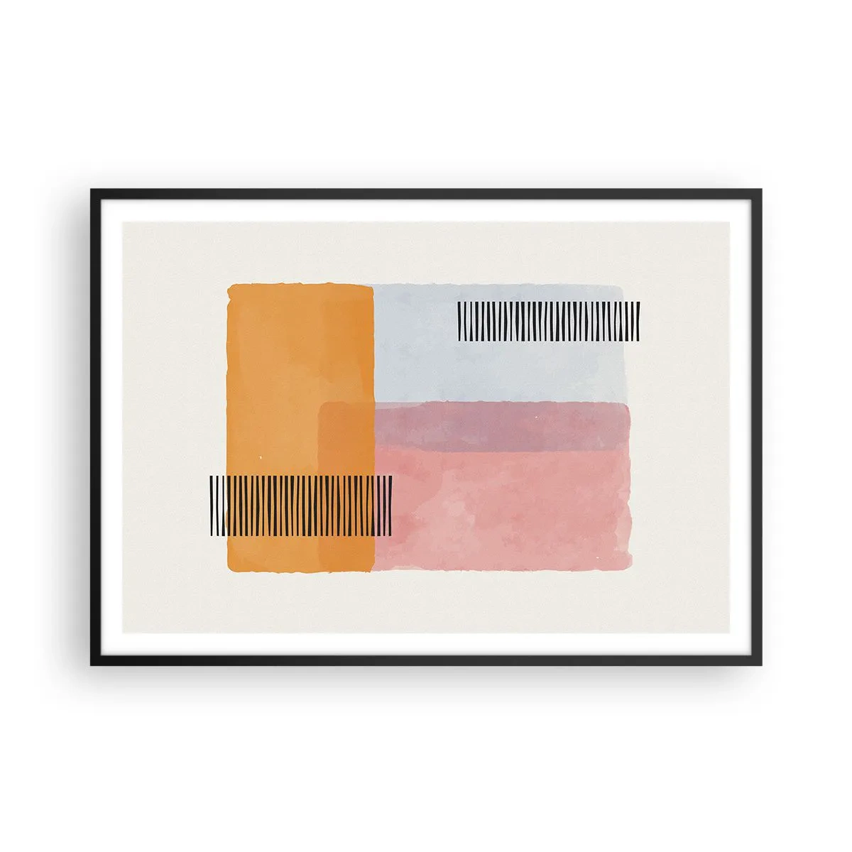 Pôster com moldura preta - De canto a canto - 100x70 cm