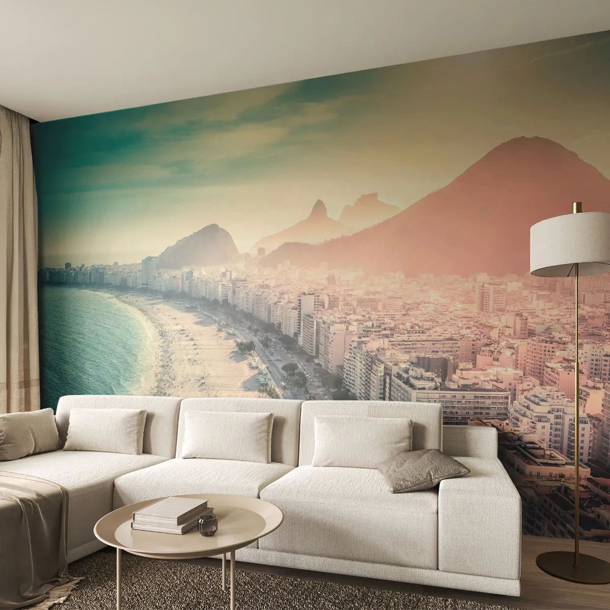 Papel de Parede Premium Sand - Férias eternas no Rio - Costa, Rio de Janeiro, Praia - 100x70 cm