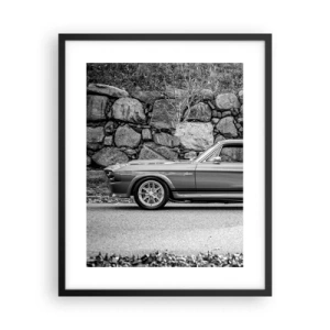 Pôster com moldura preta - Lenda dos anos 60 - 40x50 cm