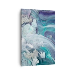 Quadro em tela - Correntes de azul - 80x120 cm