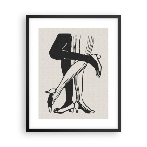 Pôster com moldura preta - Um atributo feminino - 40x50 cm