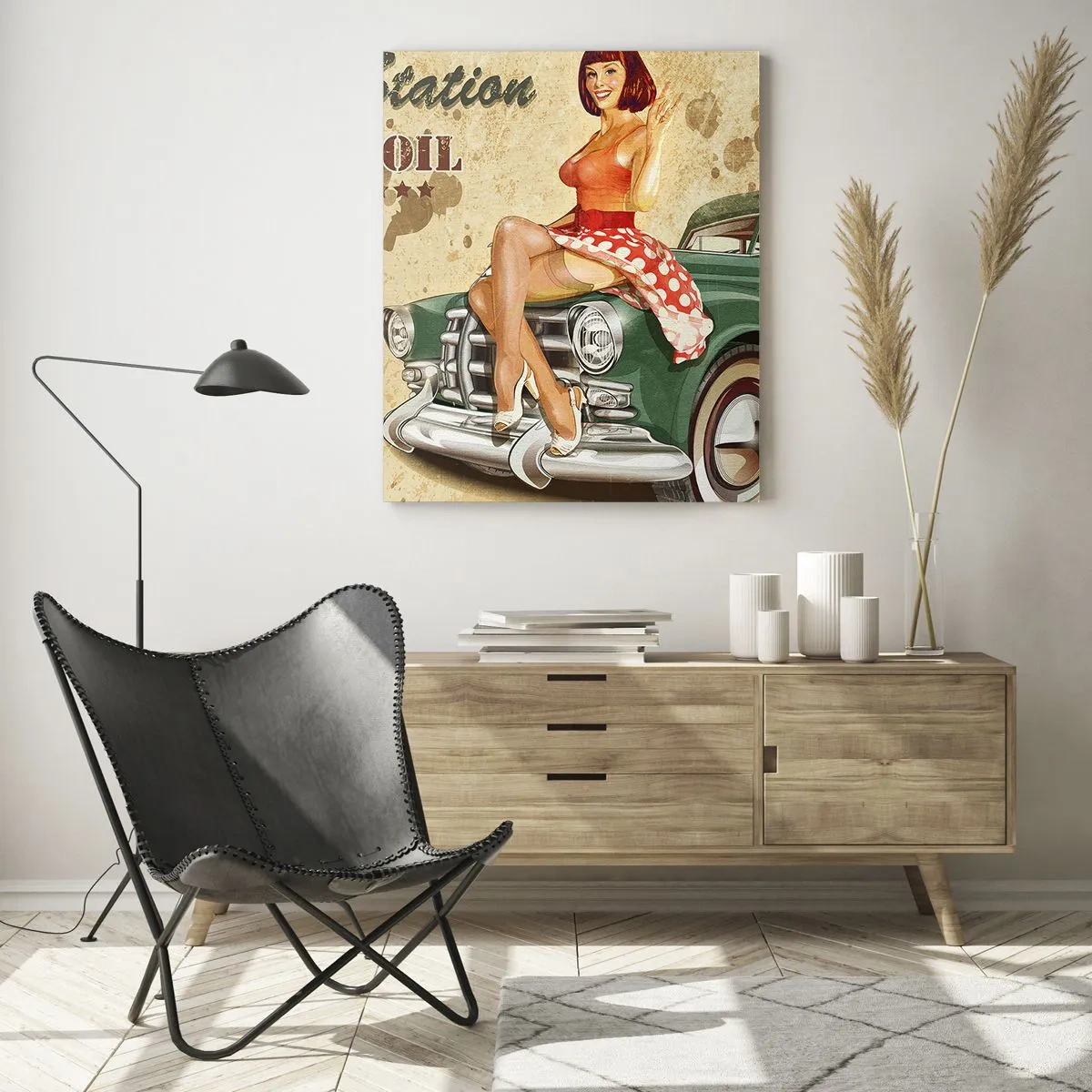 Quadro em vidro - Os gloriosos anos 40 - 50x70 cm