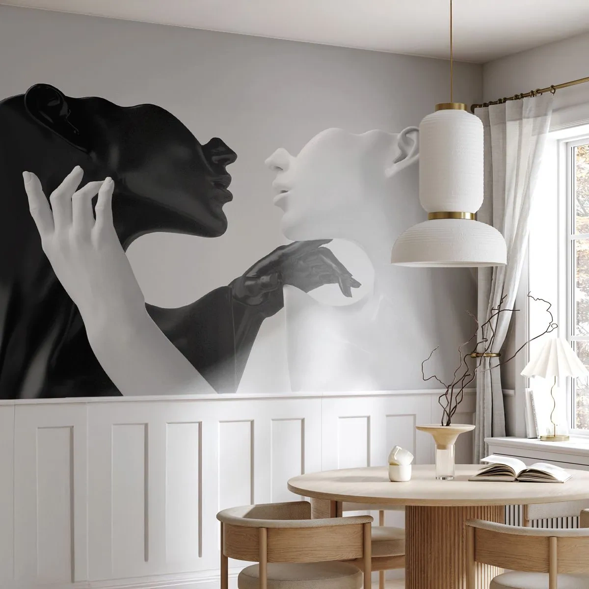 Papel de Parede Premium Canvas - Atração – desejo - Abstração, Manequim, Estátua - 250x175 cm