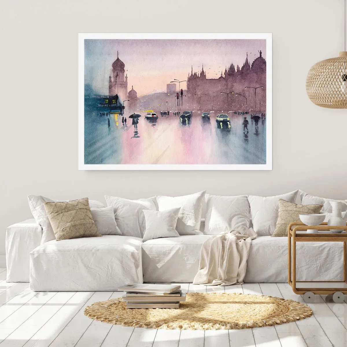 Pôster - Na névoa chuvosa - 70x50 cm