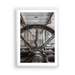 Pôster em moldura branca - A vida secreta da fábrica - 50x70 cm