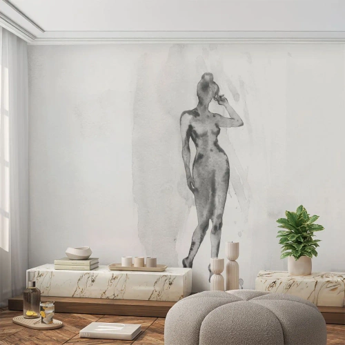Papel de Parede Premium Canvas - Um estudo do ideal da feminilidade - Mulher, Corpo Feminino, Gráficos - 250x175 cm