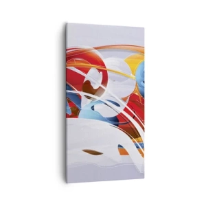 Quadro em tela - A dança dos elementos da natureza - 55x100 cm