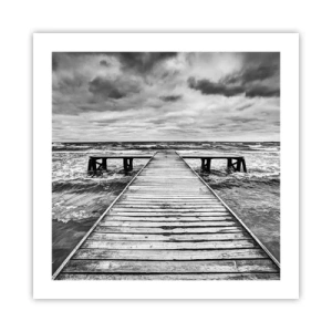 Pôster - Estou à espera do vento, que vai dispersar... - 50x50 cm