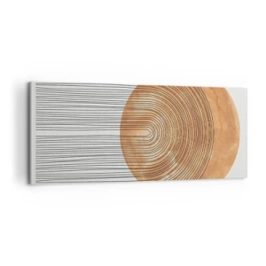 Quadro em tela - Composição solar - 100x40 cm