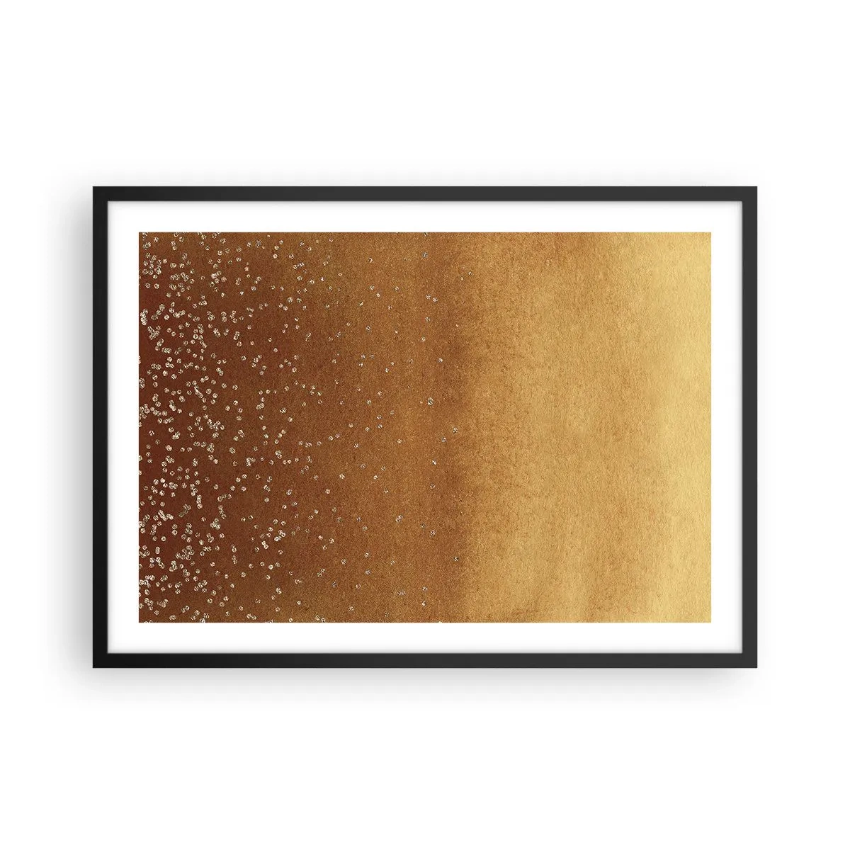 Pôster com moldura preta - O nascimento da luz - 70x50 cm