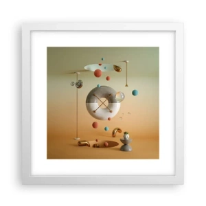 Pôster em moldura branca - Nada pode acontecer - 30x30 cm