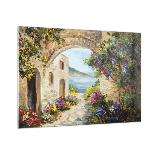 Quadro em vidro - O encanto da província costeira - 100x70 cm