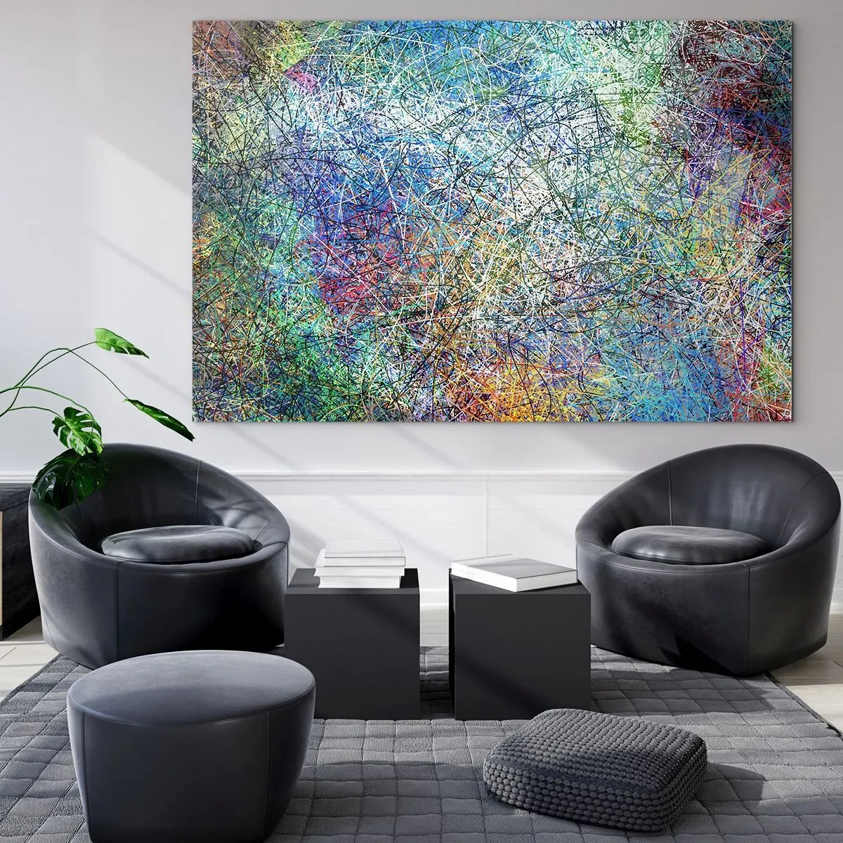 Quadro em vidro - Não é assim tão simples - 100x70 cm