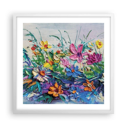 Pôster em moldura branca - Não é de todo natureza morta - 50x50 cm