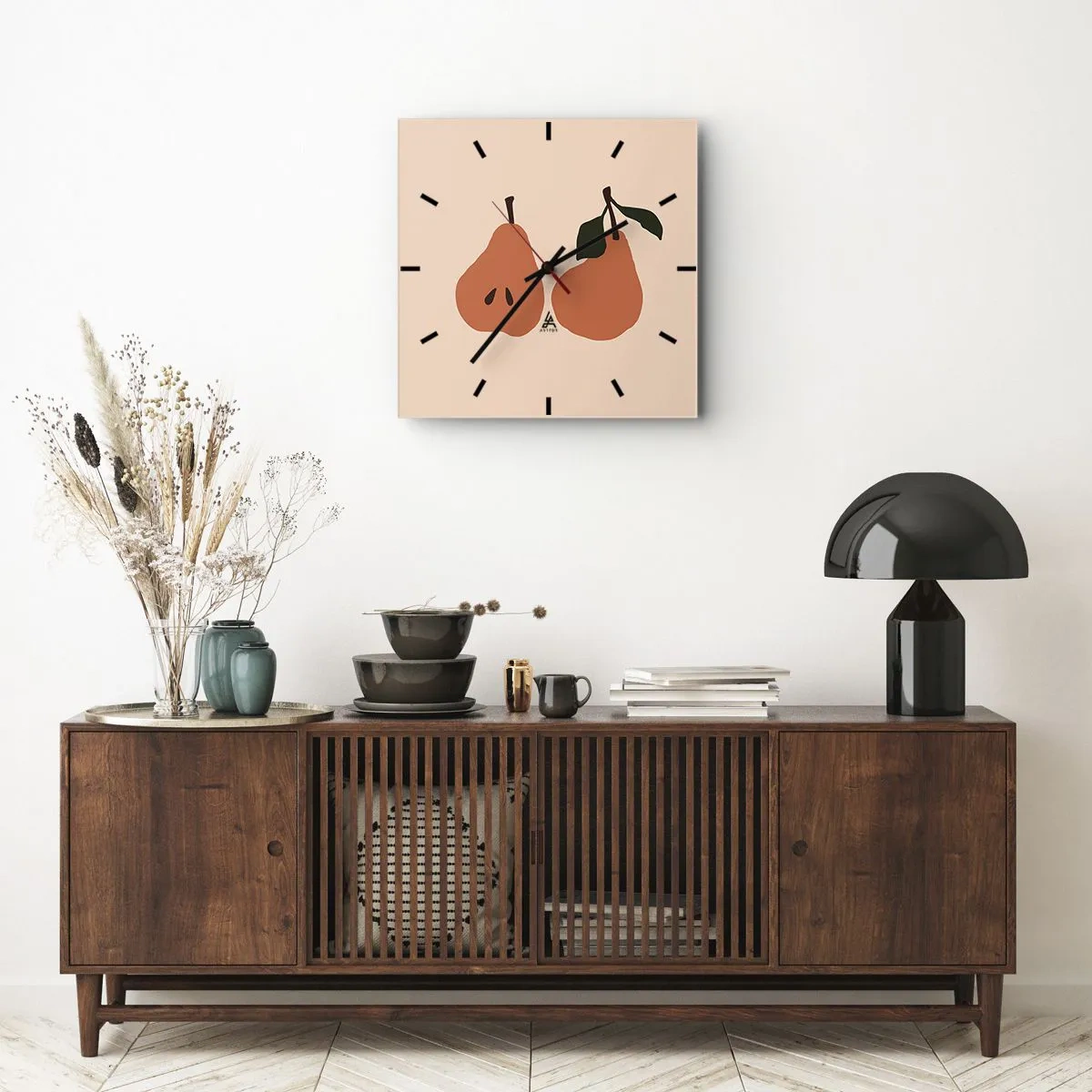 Relógio de parede - Relógio em vidro - A própria doçura - 40x40 cm