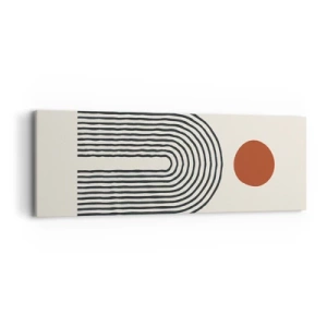 Quadro em tela - Magnetismo de formas e cores - 90x30 cm