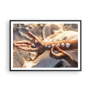 Pôster com moldura preta - Beleza na ponta dos dedos - 100x70 cm