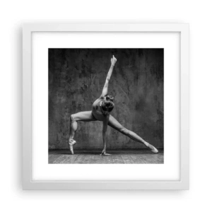 Pôster em moldura branca - O equilíbrio ideal - 30x30 cm