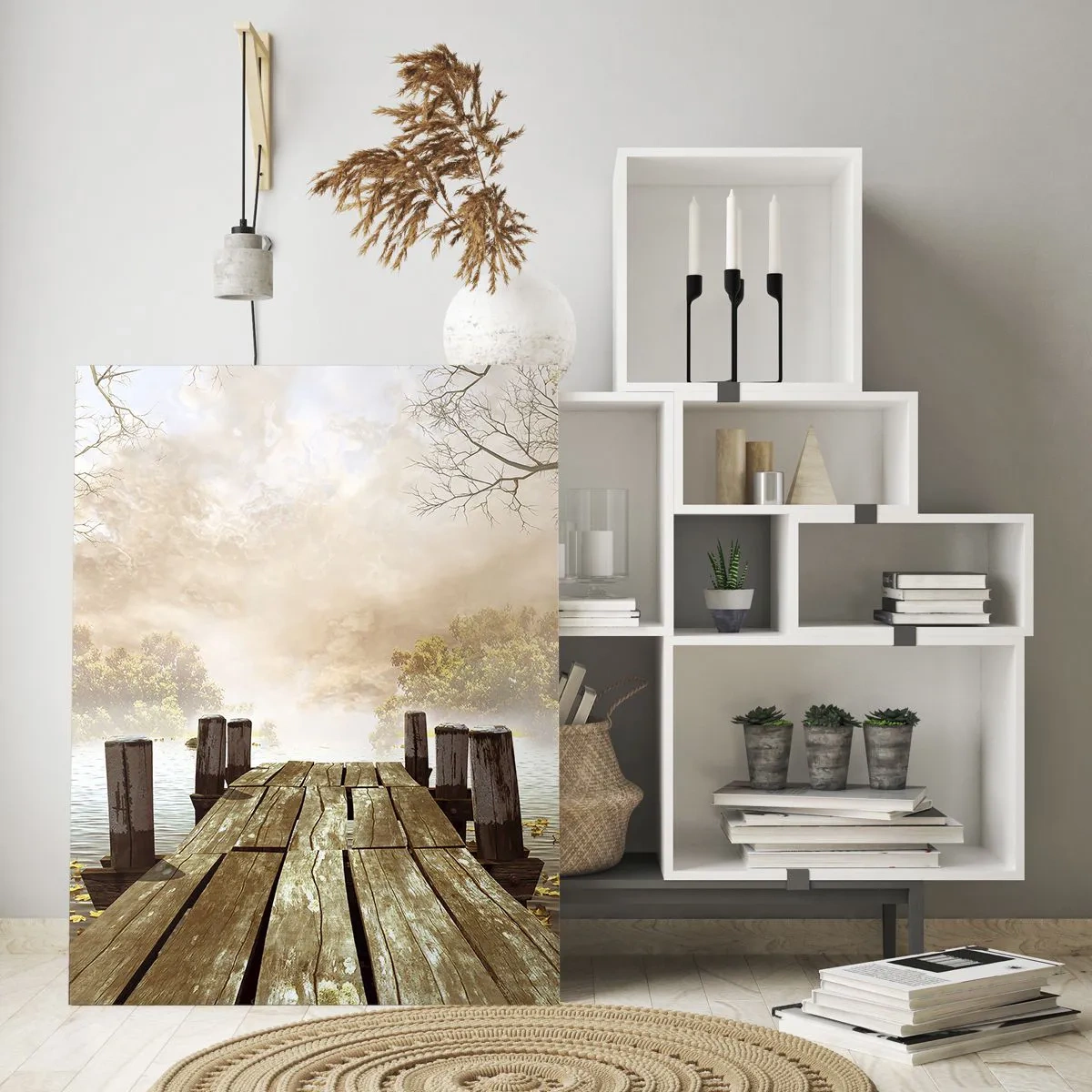 Quadro em vidro - A leve tristeza do outono - 80x120 cm