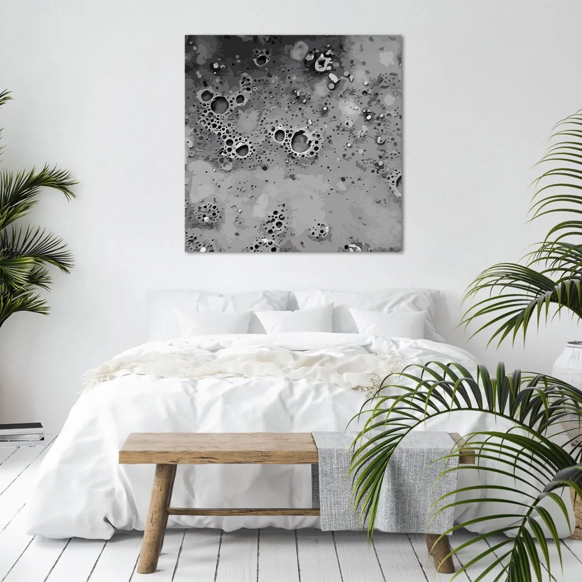 Quadro em tela - Como uma paisagem lunar - 40x40 cm