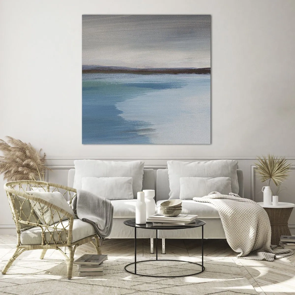 Quadro em vidro - Paisagem horizontal - 60x60 cm