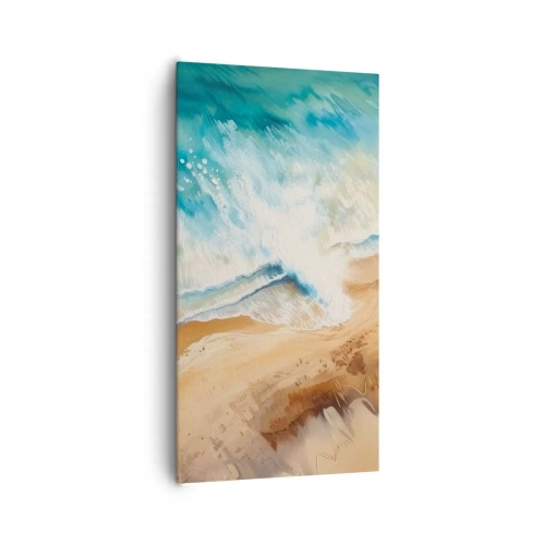 Quadro em tela - A onda que retorna - 65x120 cm