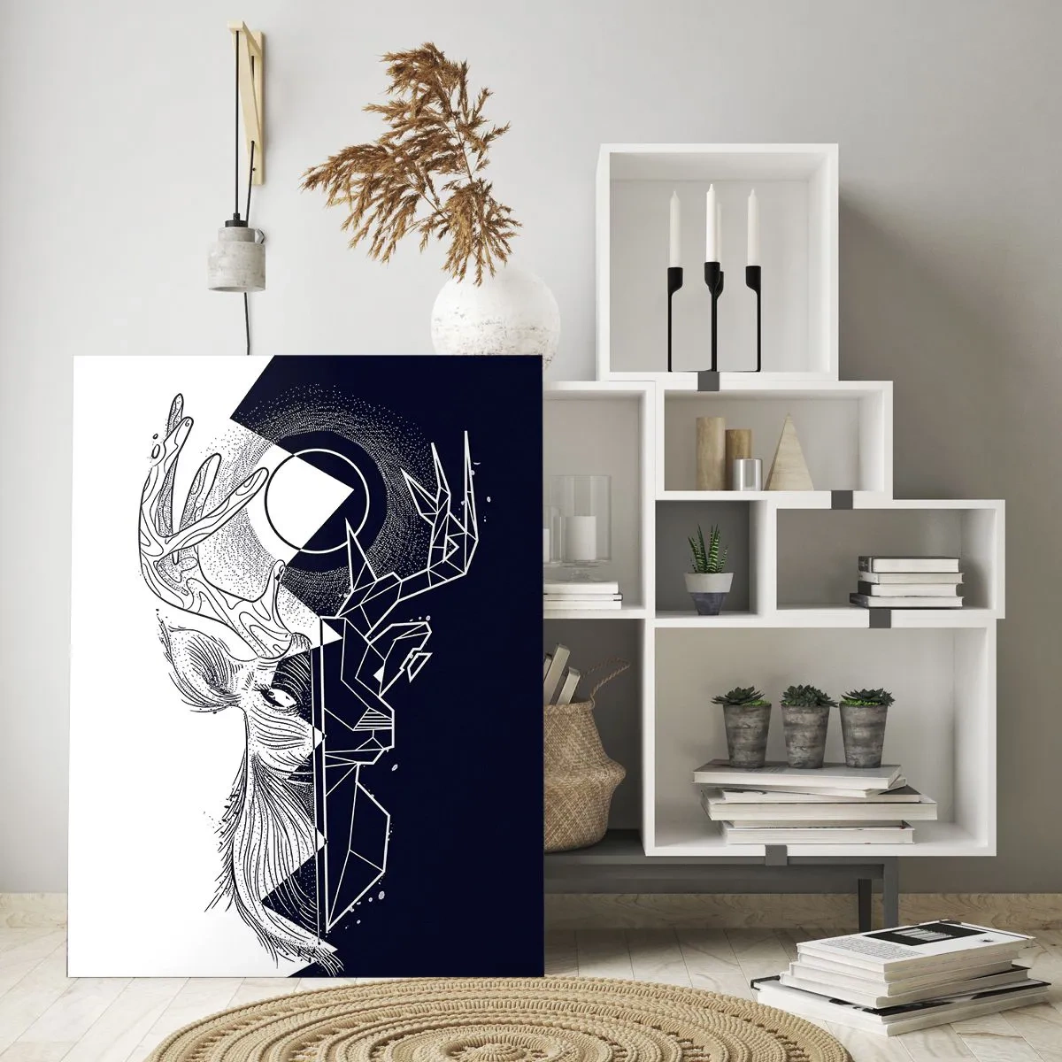 Quadro em vidro - Luta e unidade dos opostos - 70x100 cm