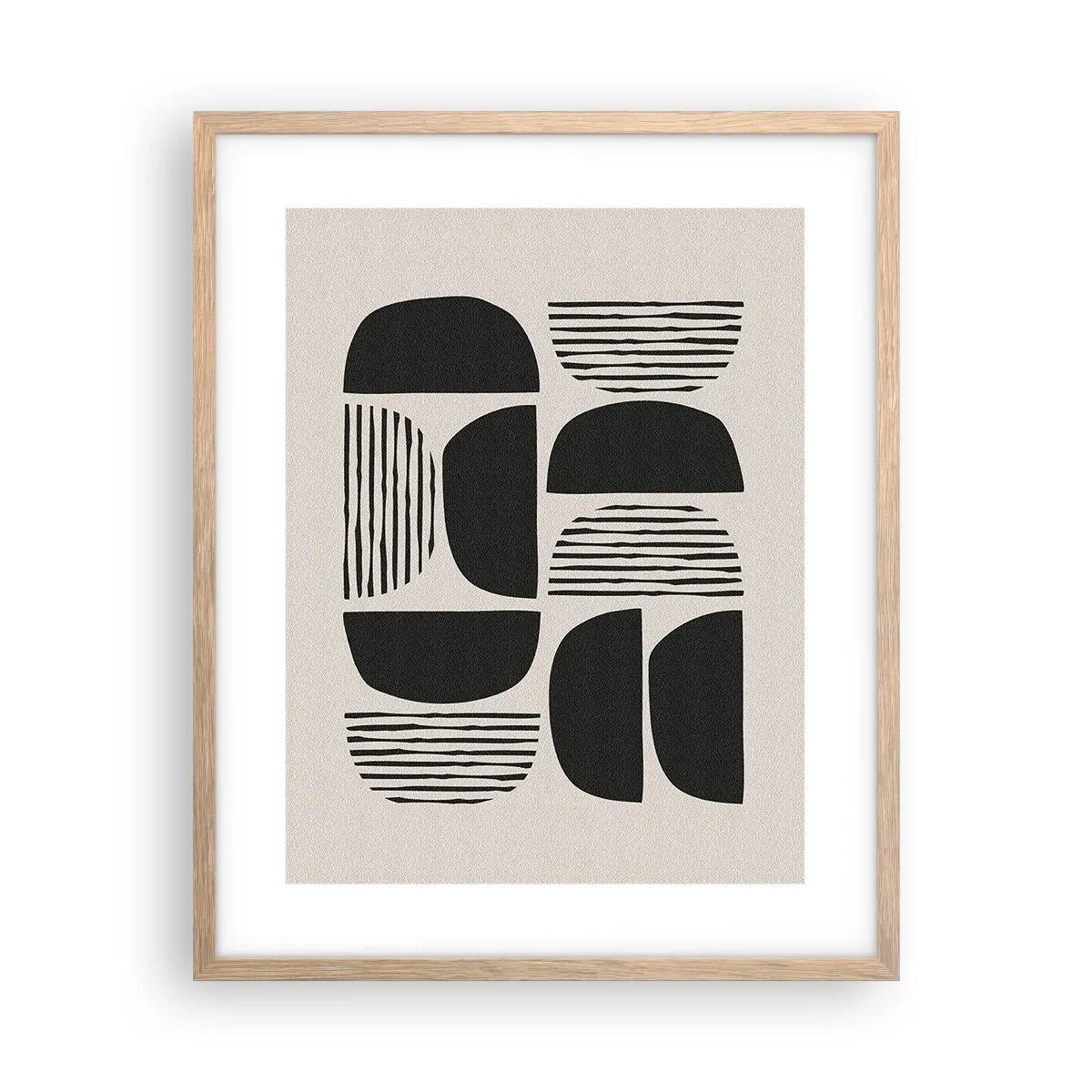 Pôster com moldura de carvalho claro - Ofertas indiferentes - 40x50 cm