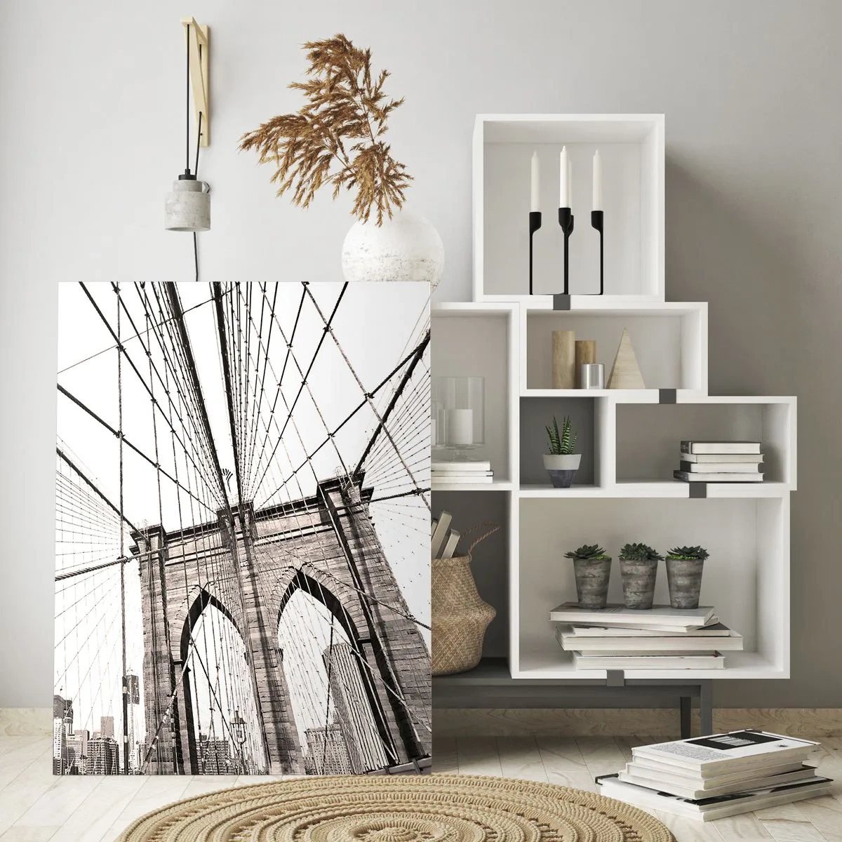 Quadro em vidro - Catedral de Nova York - 50x70 cm