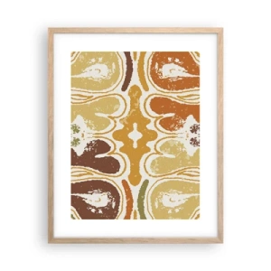 Pôster com moldura de carvalho claro - Abstração sentimental - 40x50 cm