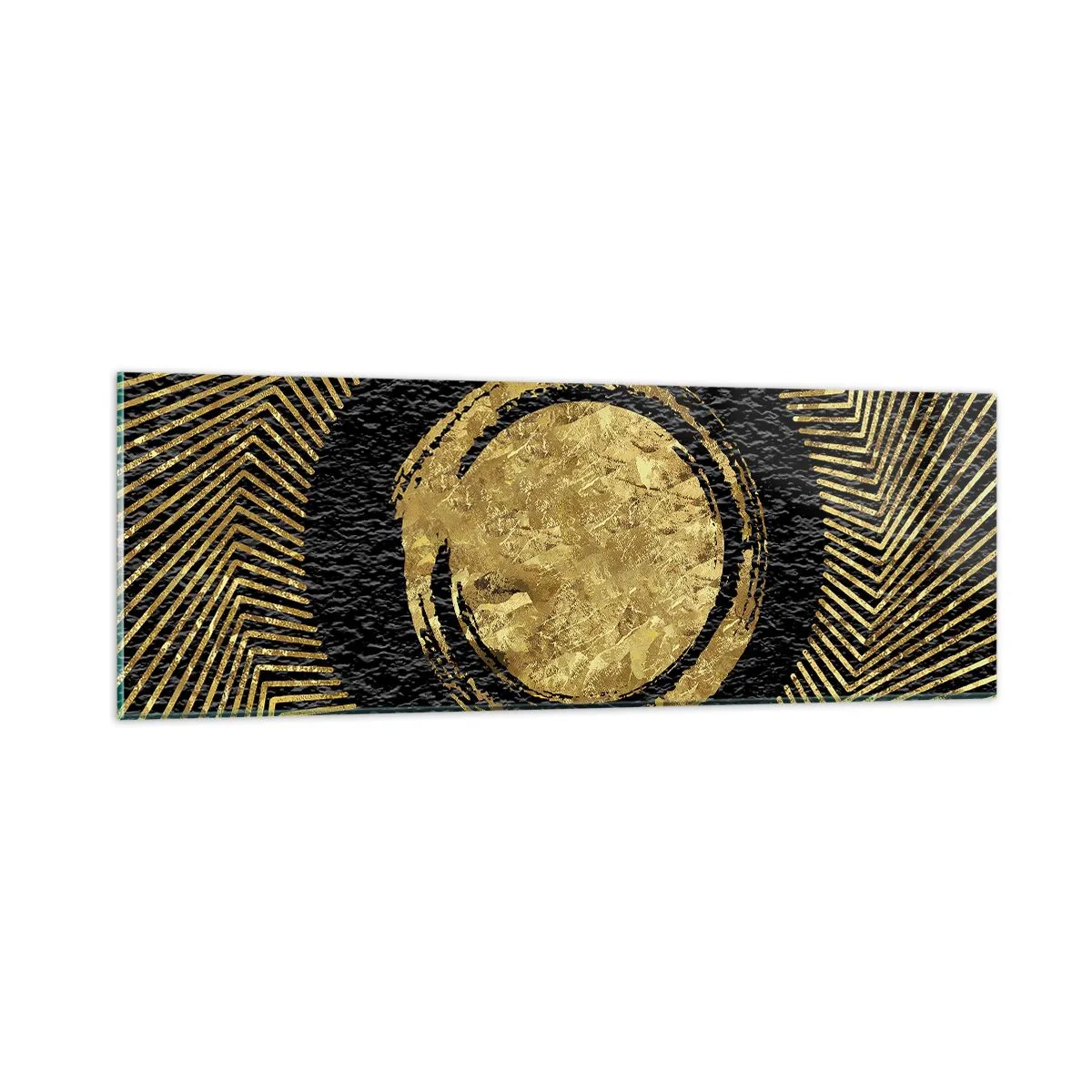 Quadro em vidro - Composição glamourosa - 90x30 cm