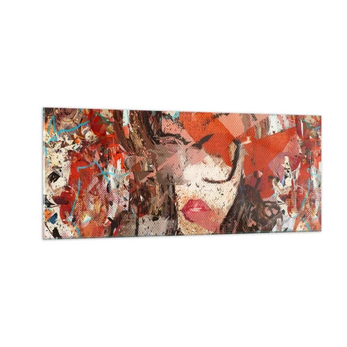 Quadro em vidro - Ninguém realmente me conhece  - 100x40 cm