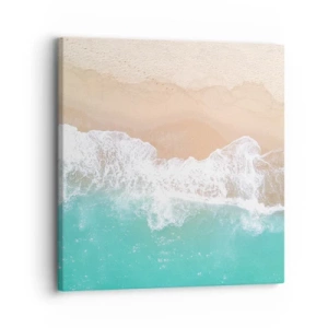 Quadro em tela - Toque carinhoso - 30x30 cm