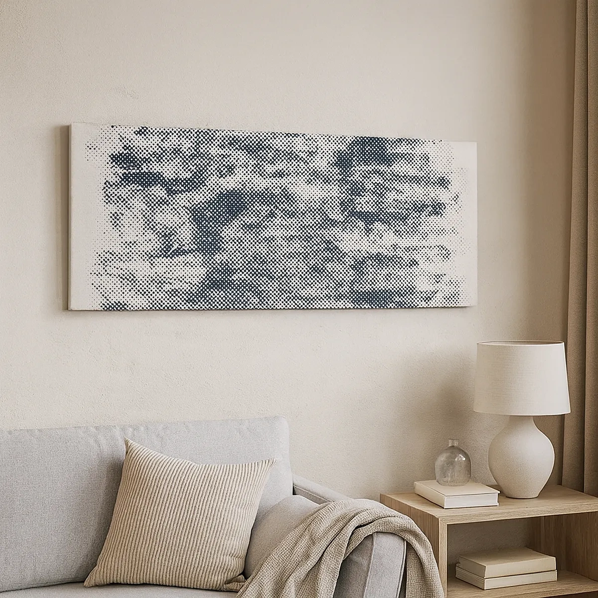 Quadro em tela - Composição nebulosa - 30x30 cm