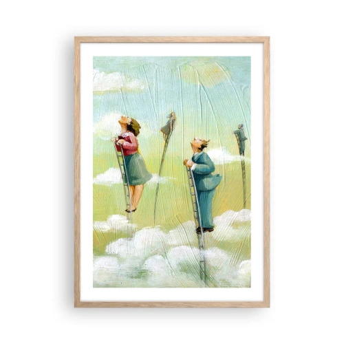Pôster com moldura de carvalho claro - Por trás do seu sonho - 50x70 cm