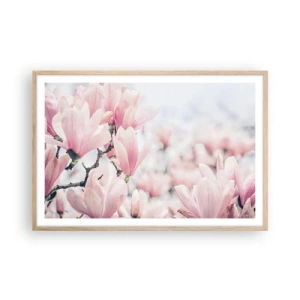 Pôster com moldura de carvalho claro - O ideal da subtileza - 91x61 cm