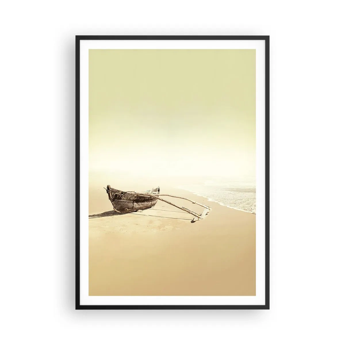 Pôster com moldura preta - Memória dos mares do sul - 70x100 cm