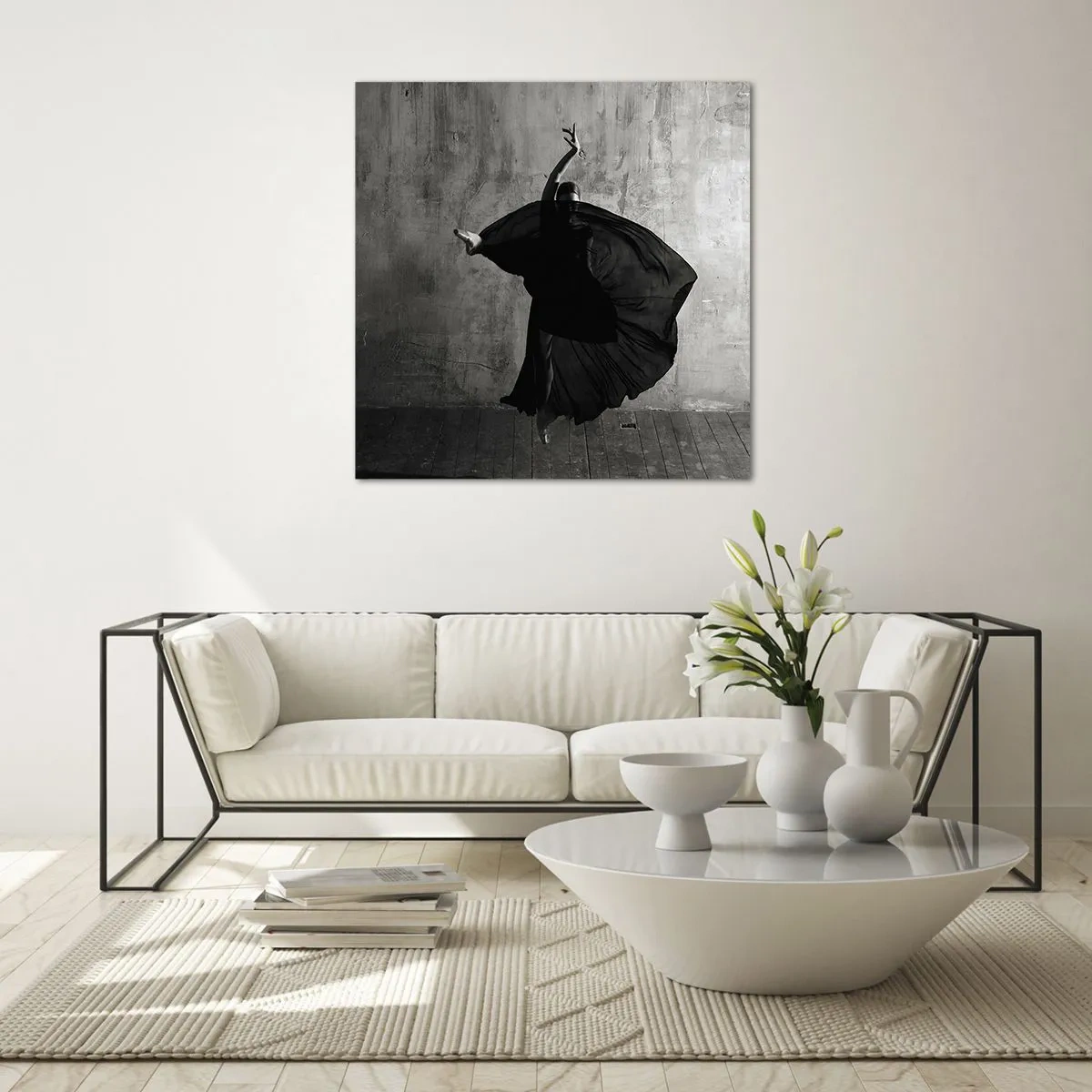 Quadro em vidro - Cheio de paixão - 40x40 cm