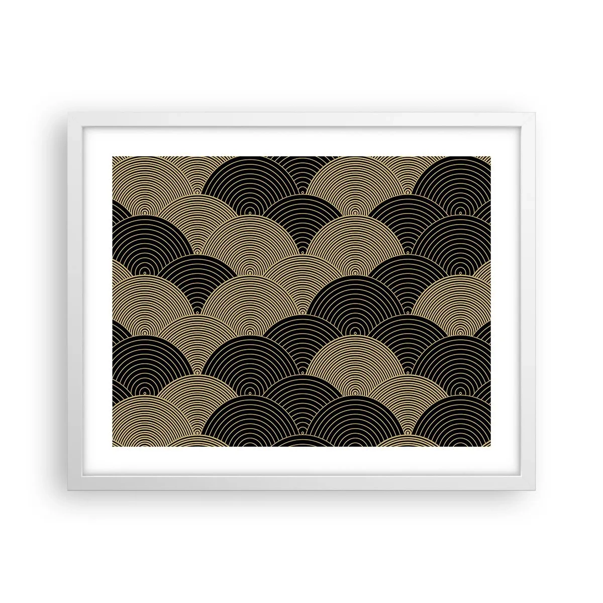 Pôster em moldura branca - Unidade na multiplicidade - 50x40 cm