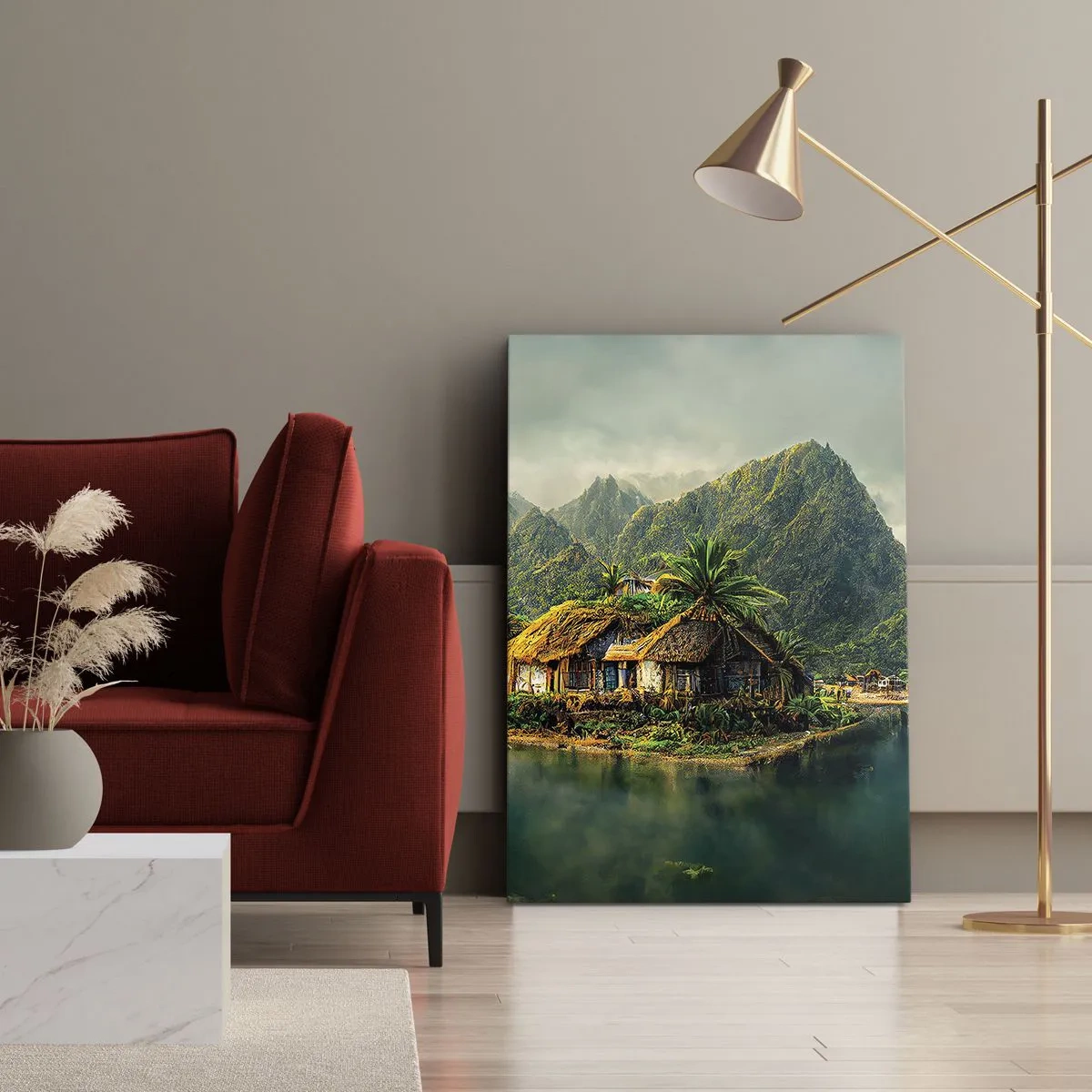 Quadro em tela - Paraíso Tropical - 50x70 cm